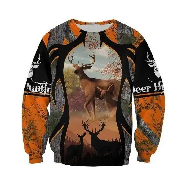 3D All Over Printed Shirt Deer Hunting Camouflage Hoodie Men Women Fashion Hooded Sweatshirt Long Sleeve 3D All Over Printed Shirt Deer Hunting Camouflage Hoodie Men Women Fashion Hooded Sweatshirt Long Sleeve