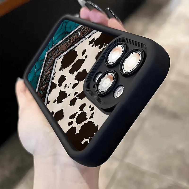 Case for iPhone 16 Pro Max 15 Plus 14 13 12 11 XS XR Stylish Western Culture Cowboy Totem Pattern Anti-Scratch Shockproof Soft Silicone Protective Cover iphone  15  pro  max  case