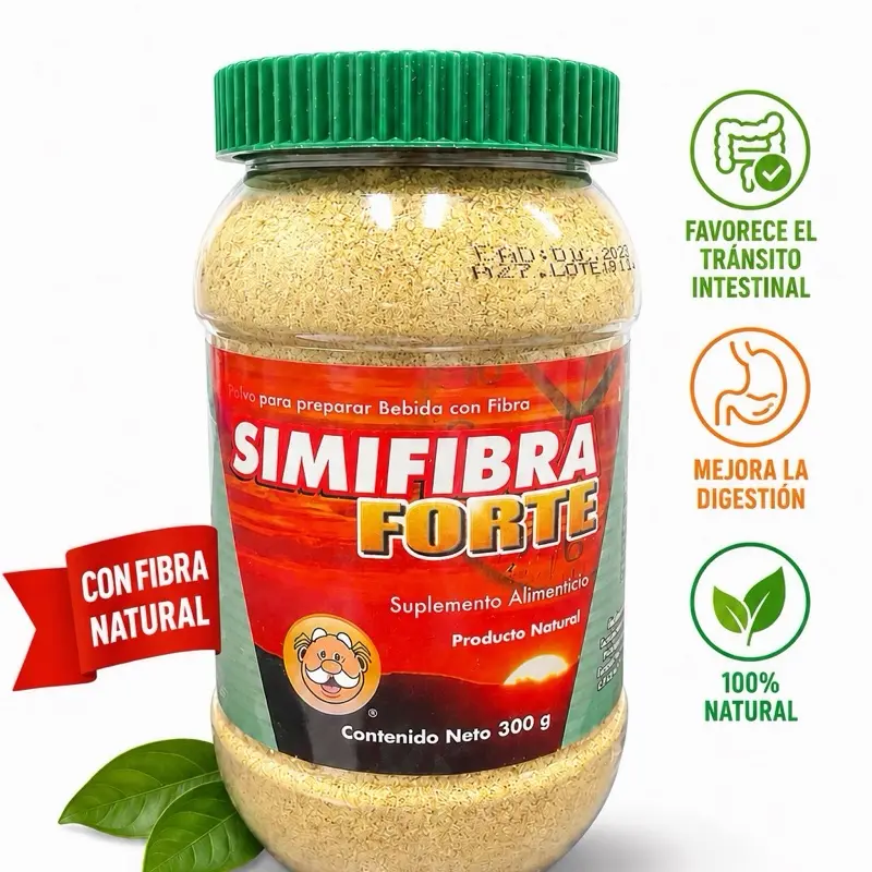 Fibra SIMIFIBRA 300 gramos Supplement, Dietary Fiber Powder, 300 g Package, Easy-to-Measure Powdered Supplement for Mixing with Food or Beverages, Single-Container Presentation
