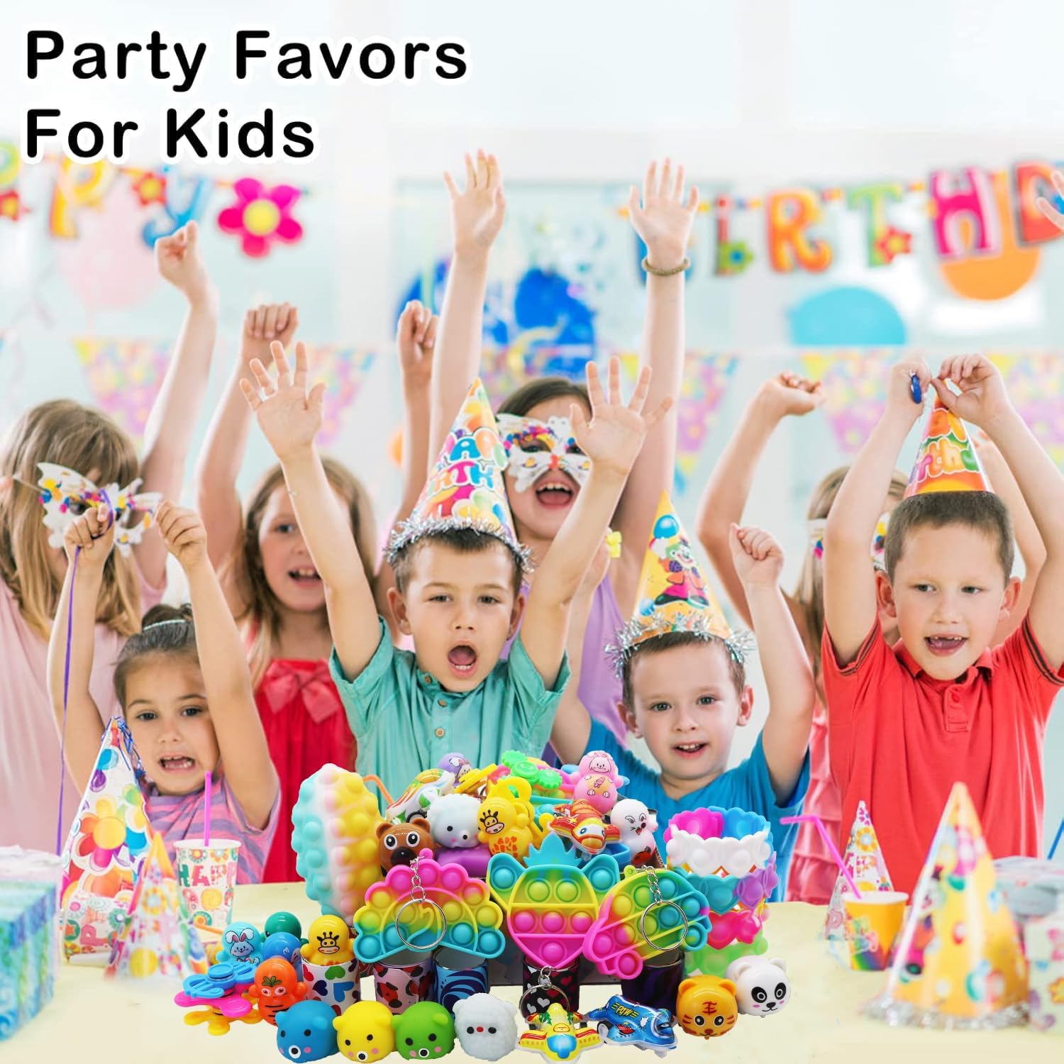 120-Piece Easter Fidget Toys & Party Favors for Kids – Easter Egg Fillers, Pinata Stuffers, Goodie Bag Toys, Classroom Prizes, Chest Rewards for Boys & Girls