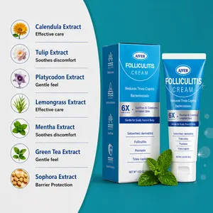 AJVFB Folliculitis Relief Cream 120g – Botanical Folliculitis Cream for Scalp, Face & Body – Helps Soothe Irritated Skin, Moisturize Dry Skin, Supports Hair Follicle Care, For Keratosis Pilaris, Rough & Bumpy Skin