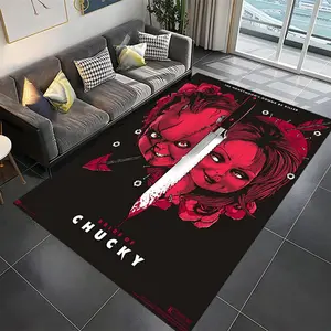 Chucky (29) Stylish and creative printed pattern doormat for hallways, bathrooms, and entryways.  Home decor for living rooms, bedrooms, and bedside areas.  Suitable as Halloween, Christmas, o