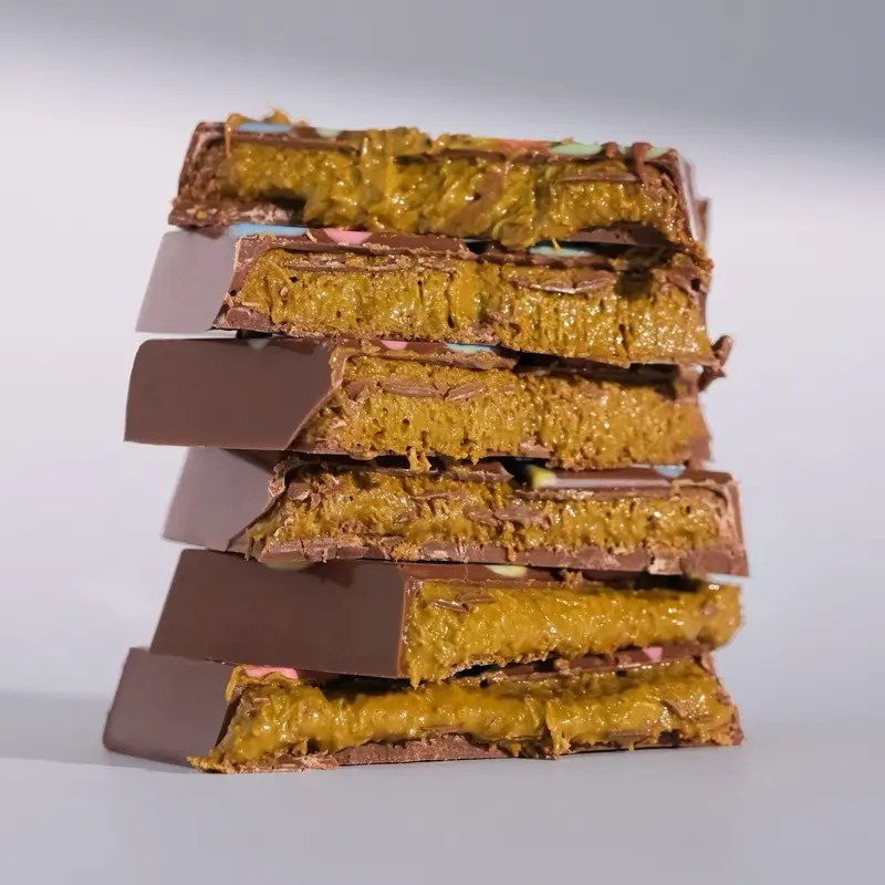 Dubai Chocolate - Pistachio Kunafa Bar Handcrafted in Dubai Premium Belgian Milk Chocolate with Pistachio Cream & Crispy Kunafa Pastry Luxury Dessert Treat Snack Shell Bonbon 6.7 oz