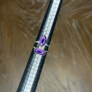 Double Amethyst Ring