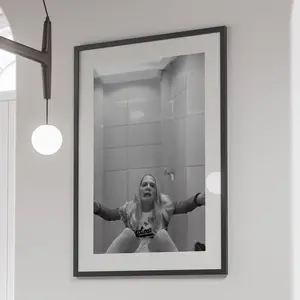 Unframed, Room Decor, White Chicks Movie Poster, Restroom Decor, Black And White, Toilet Print, Funny Bathroom Wall Art, Girls Bathroom Decor