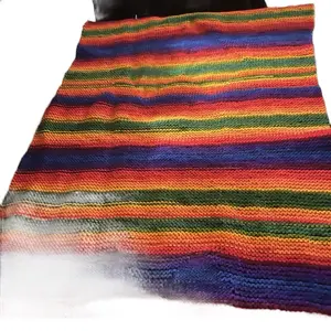 Rainbow Striped Tablecloth - Vibrant Multicolor Design for Festive Dining and Decor