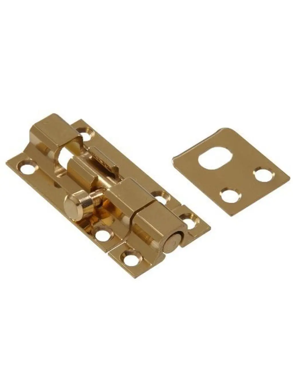 Hillman Group 851015 Carded - Barrel Bolt, Solid & Brite Brass - 2 in.