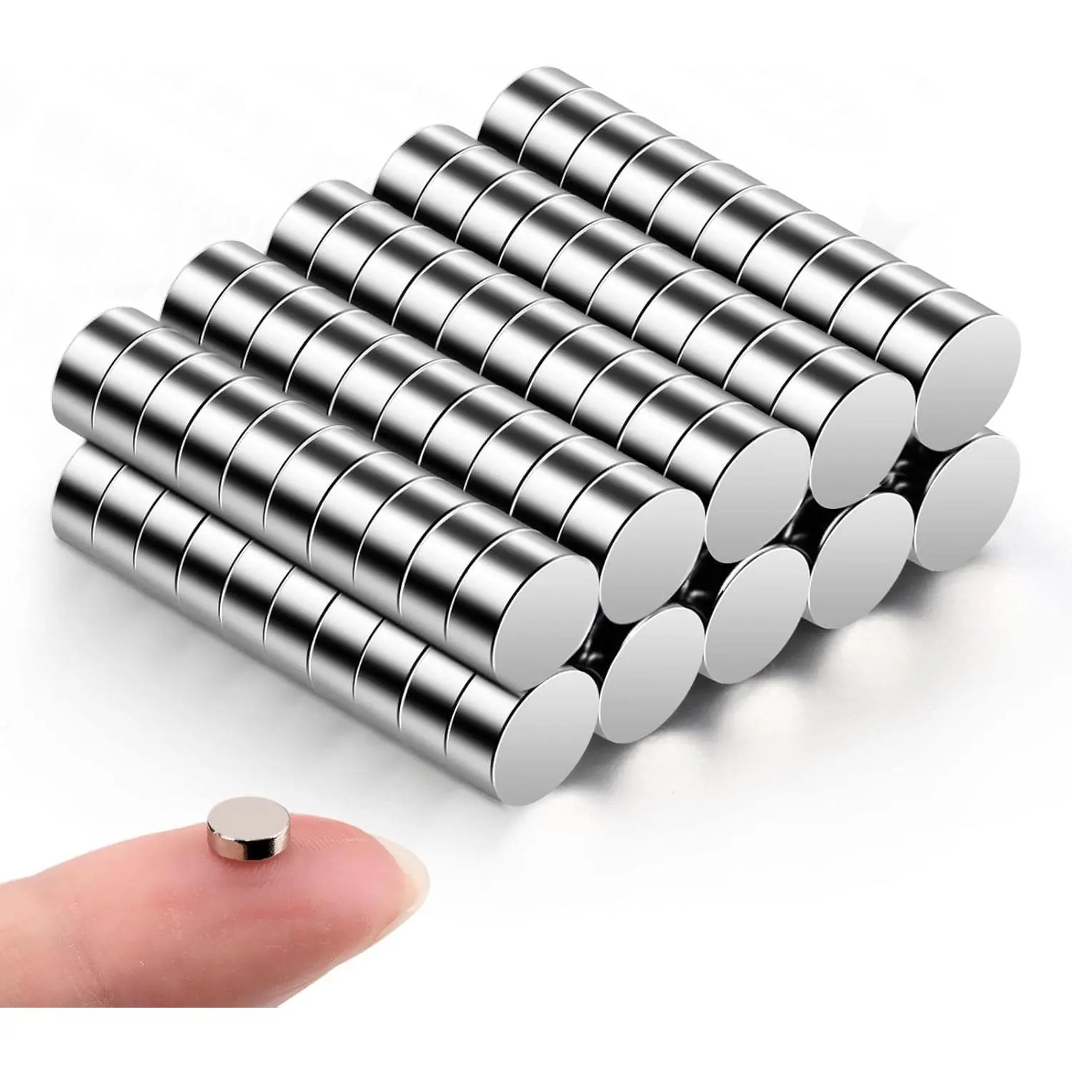 100 count Small , 5x2 mm Mini  Round ,   for Crafts, Miniatures, Refrigerator, Whiteboard