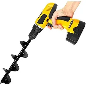 Bulb Planter, Spiral, Planter Tool 3 x 12 inch,Umbrella Hole Digger for Planting Bulb Seedlings Bedding Tulips, and Digging Weeds Roots