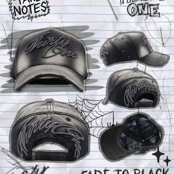 Fade to Black 31 hats