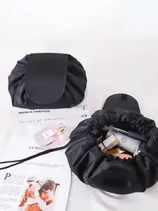 Women's Makeup Bag Crossbody, Storage Bag Handbag, Multi-Functional Large Capacity, Small Hidden Pockets, Easy Access, Stylish Fashion Essential, Handheld Cosmetic Pouch