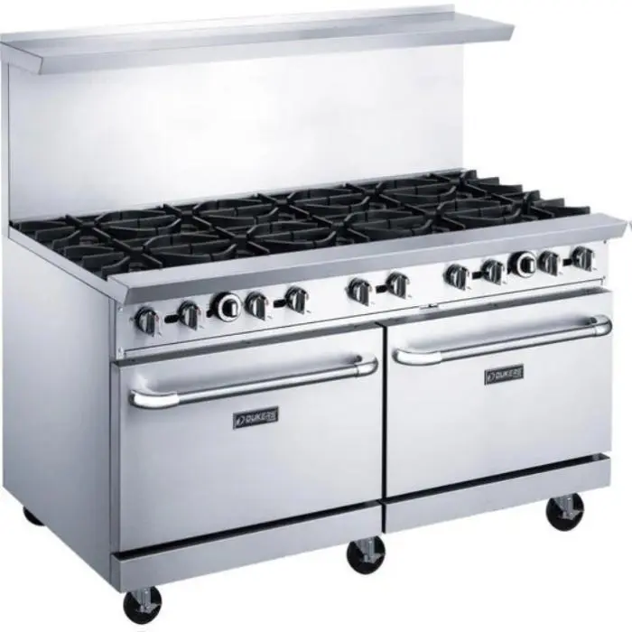 Dukers DCR60-10B 60" Gas Range with Ten (10) Open Burners Dukers DCR60-10B 60" Gas Range with Ten (10) Open Burners