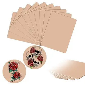 10Pcs Tattoo Skin 3MM - Urknall Fake Skin Blank Tattoo Practice Skins Double Sides Fake Skins Tattooing for Beginners and Tattoos Artists Tattooing Supplies