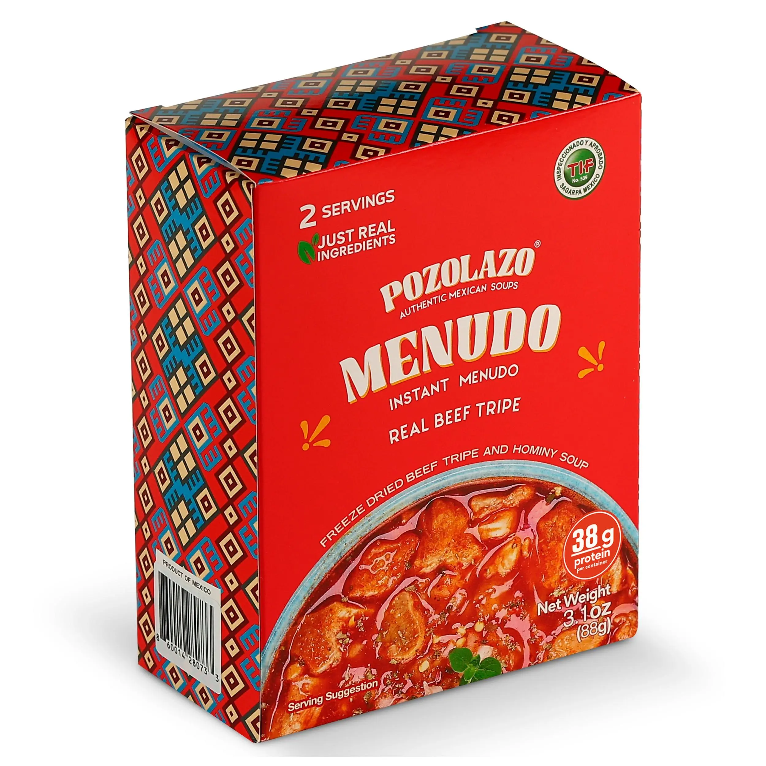 POZOLAZO Menudo, 4 Pack, Instant Freeze-Dried Meal