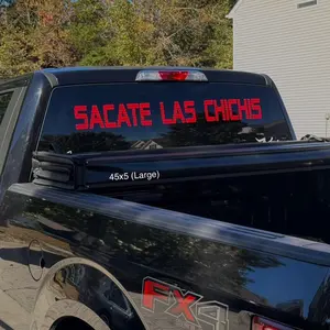 Sacate Las Chichis words Decal Sticker Car Exterior Accessory For Cars, Trucks, SUV, Room Windows