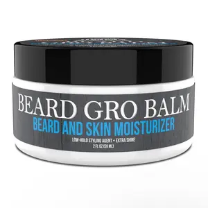 Uncle Jimmy Beard Gro Balm, Conditioning Balm for Men | Hydrates, Smooths, Adds Shine & Tames Flyaway Hair |