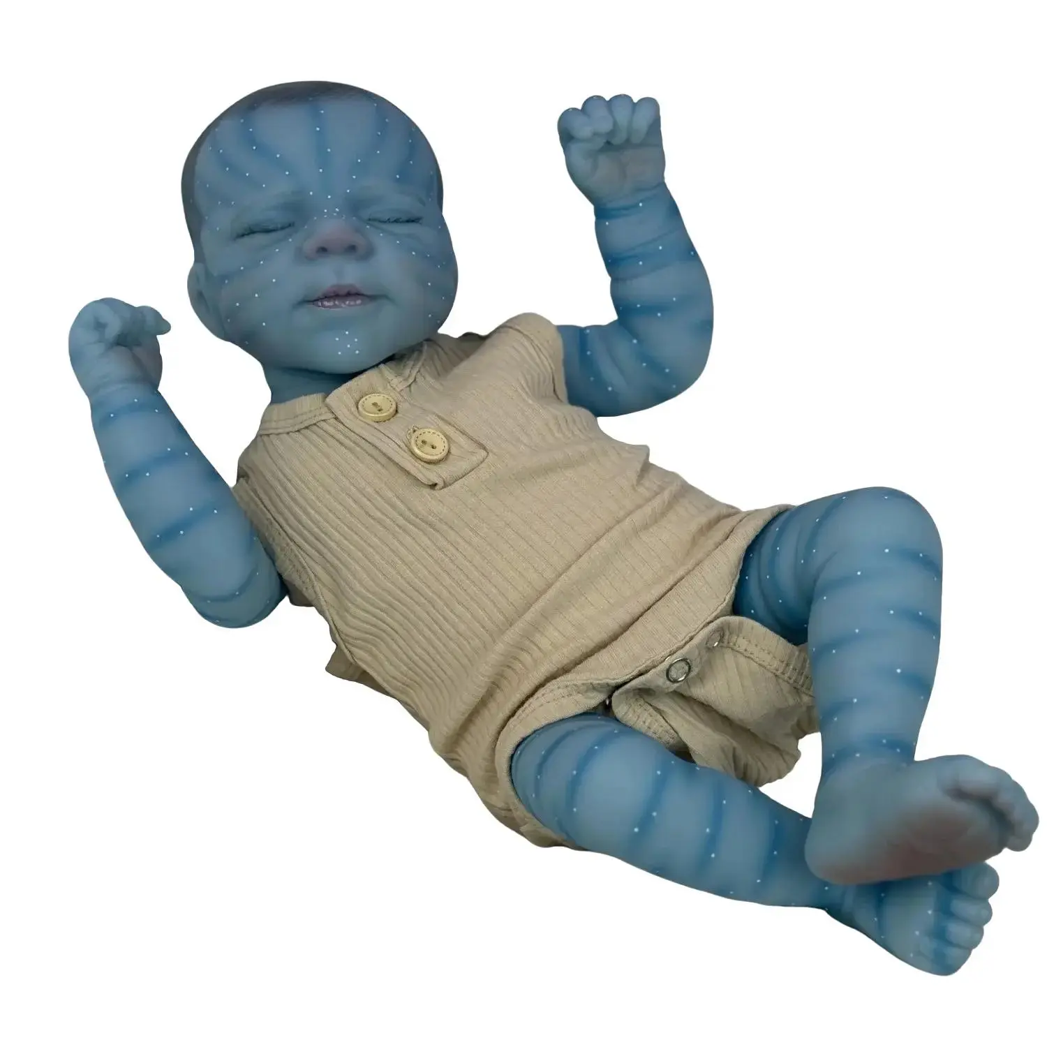 TopLink  19 Inch 48 CM Asleep Reborn Baby Doll Toy For Girl Vinyl Limbs Cloth Body Lifelike Doll Peculiar Birthday Gift Rebornbabydoll Collectible Dolls