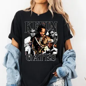 Kevin Gates The Amilio Tour T-Shirt, Kevin Gates Unisex Gift for Fans, Tops Menswear Streetwear Fabric