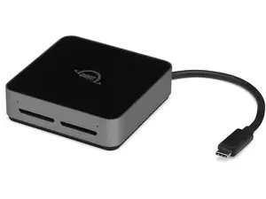 OWC Atlas Dual SD-Slot SDXC UHS-II Card Reader - Bus Powered by USB-C - Compatible with Mac/Windows/iPad/Chrome OS  OWCTCDSDRDR