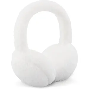 Women Ear Muffs Winter Girls White Earmuffs Fuzzy  Black Ear Muff Cute Fluffy Ear Warmers Foldable Ear Covers Boy