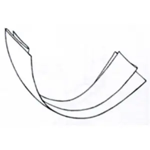 212 MAIN 5 in. Galvanized Slip Connector, Amerimax Home Products SCN265 Model, Gutter Accessories for Half Round Gutter Installation
