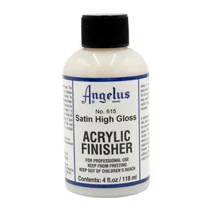 Angelus Satin High Gloss Acrylic Finisher No. 615 4 oz Angelus Satin High Gloss Acrylic Finisher No. 615 4 oz