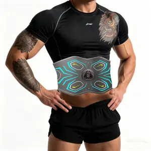 Unisex abdominal training belt, 6 modes, 18 levels of intensity adjustment, suitable for abdominal muscle training