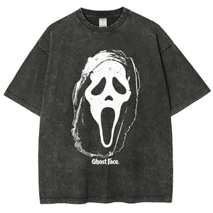 Ghostface Vintage Tee 90s Graphic Tees Men's t Shirts Graphic Tee t Shirts Funny Graphic Tee Good Graphic Tees Men's Graphic Tees Streetwear Outfits Men Vacation Outfits Oversized Tshirt Men