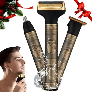 Largner Multifunctional 3-In-1 Shaver Trimmer Razor, Cordless Body Shaver, USB Car Charger, Long Battery Life, Travel-Friendly, Full Body Washable, Perfect Gift