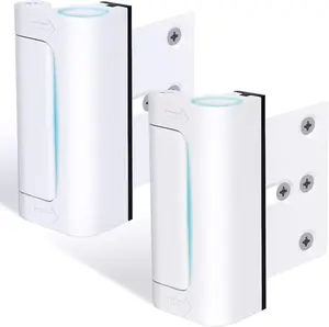 2 Pack  Door Reinforcement Lock Withstands 800lbs of Force - White Extra  Proof Door Lock with 8 Screws Prevents Unauthorized Entry,Add a Door  Lock for Home Safety &