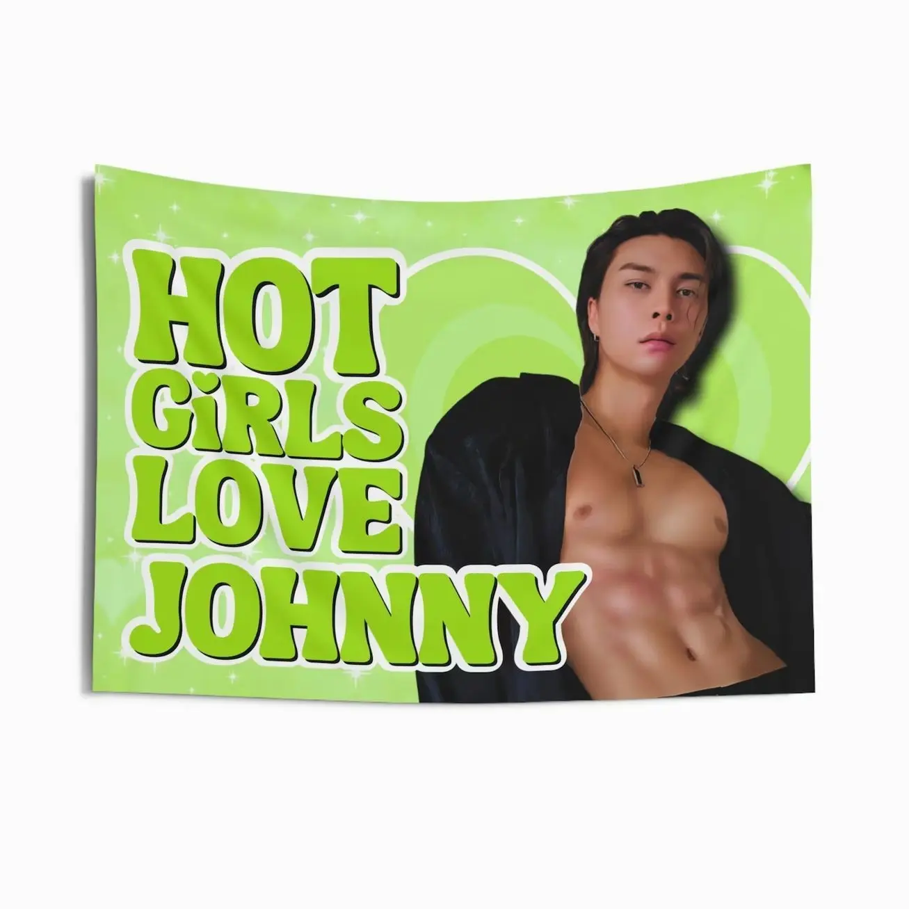 Nct 127 Johnny Hot Girls Concert Banner, NCT Dream Kpop Flag, NCT Dream Smoothie Merch, Gift Ideas for Nctzen, Birthday Gift & Concert Merch