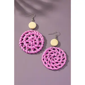 Bonded Woven Earring - Lavender