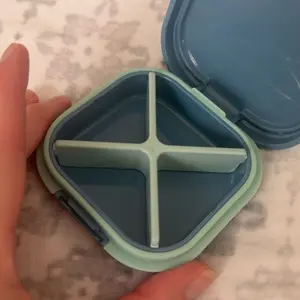 Portable Pill Storage Box, 1 Count Pill Organizer, Pill Storage Box for Home Office Travel, Pill Container for Indoor & Outdoor, Home Supplies