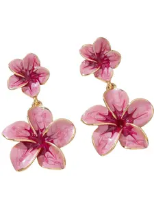 Elegant Gradient Tie-Dye Flower Pendant Earrings, Perfect Gift for Friends/mother/lover, Versatile Everyday Jewelry