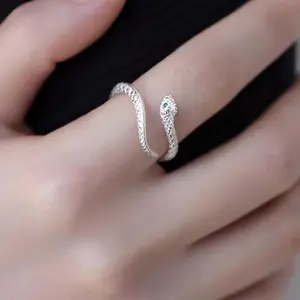 SWIFF Collective Handmade .925 Silver Clay 'The Serpent' Ring