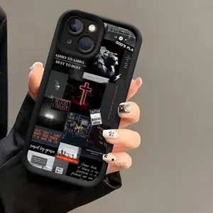 Fashion Lion Jesus Pattern Phone case for iPhone 16 E Pro Max 15 Plus 14 13 12 11 XR XS Shockproof Silicone TPU Bumper Drop Protection Cover Gifts for women men girls boys