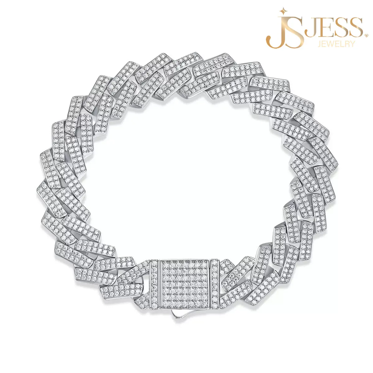 [#027]Imperial Cubano, 14 mm Gemstone Cuban Link Bracelet, Unisex, Elegant, Incomparable Anniversary Gifts For Women Man