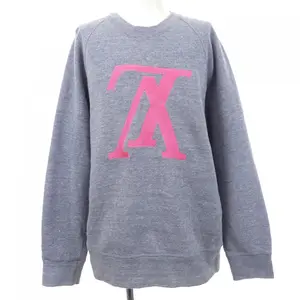 Pre-owned Louis Vuitton Cotton Small Leather Goods Upside Down LV Logo Sweatshirt