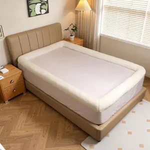 Bed Sheets with Borders 360° Bordered Fitted Sheet with 19" Deep Pocket for Comfortable Sleep