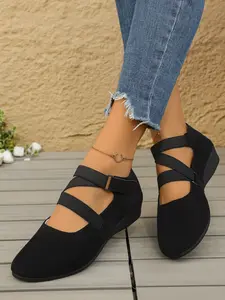 Corkys Closed Wedge Shoes for Women, Stylish Closed Toe Design in Faux Suede, Comfort and Style for Day or Night Wear