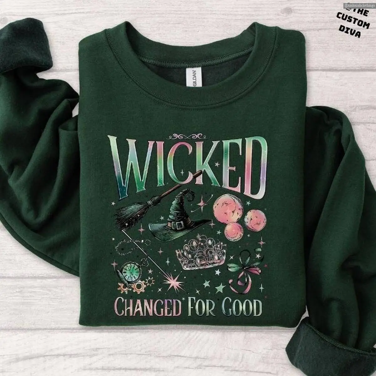 Wicked Changed for Good Wicked Fan Gift Defy Gravity Wizard Broomstick Magic Sweater , Hottrend Fashion