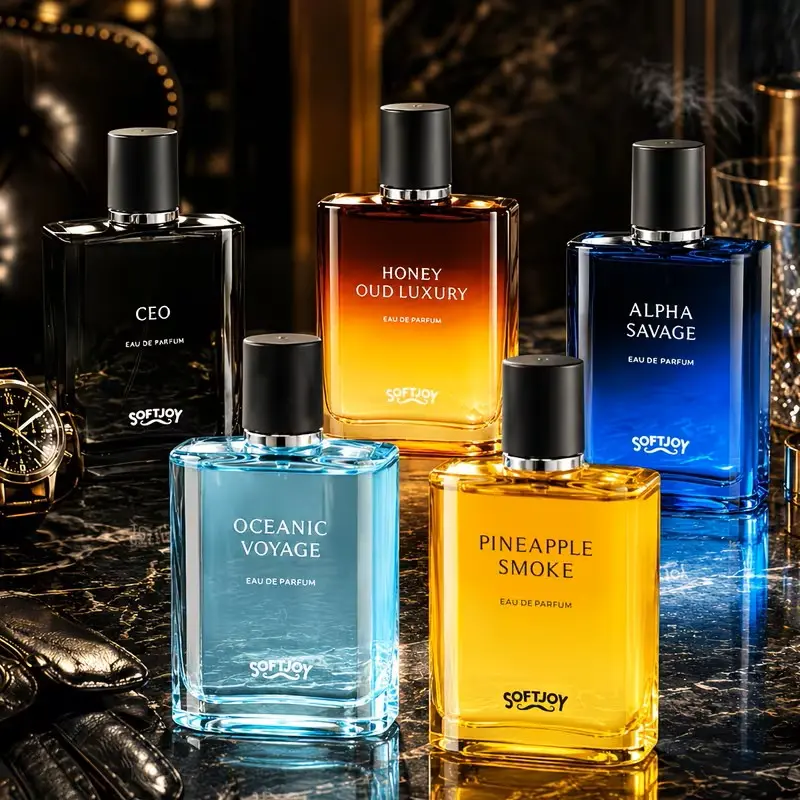 Alpha Sauvage, Pineapple Smoke, Pheromone CEO, Honey Oud Luxury, Oceanic Voyage Eau De Parfum 90ml (3.04oz) | Luxury Perfume for Men Long Lasting