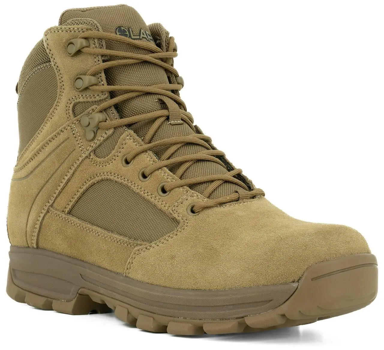 LA Police Gear Sector Coyote 6" Side-Zip Duty Boot, Men's Work & Utility Footwear for Workers, Rugged Safety Footwear, Worker