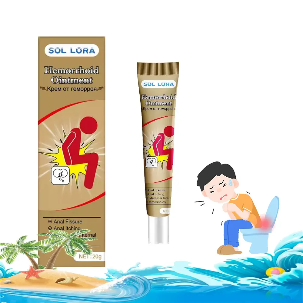 SOL LORA Hemorrhoid Relief Cream for Adults, Hydrating Ointment with Vitamin C, Moisture-Boosting Body Care Lotion (1-5PCS) for Acne Treatment, Biodegradable Skin Soothing Formula