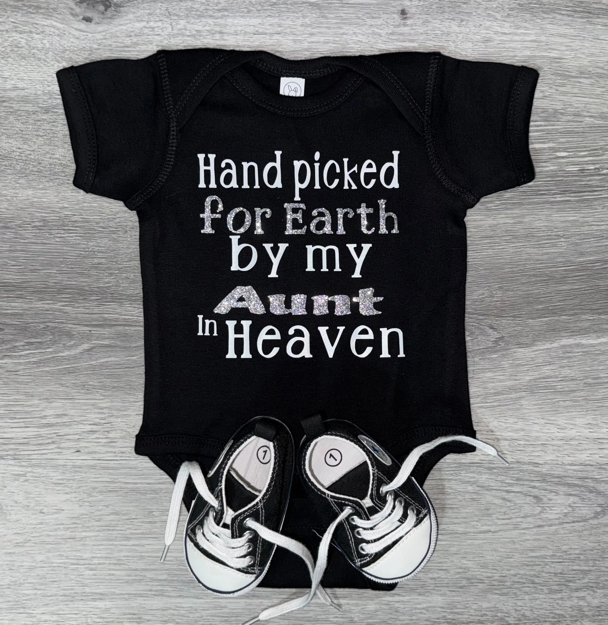 Hand Picked For Earth By My Aunt In Heaven Bodysuit Hand Picked For Earth By My Aunt In Heaven Bodysuit
