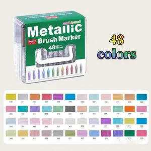 Professional Art Supplies, Guangna Acrylic Paint Markers, Art Marker Pens, Art Markers Set, Ideal for Rock Painting, Wood, Canvas, Plastic, Metal, Stone, DIY Crafts