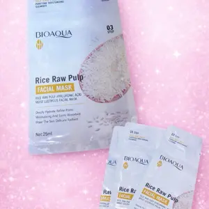6 BIOAQUA 3 in 1 Facial Skin Care Treatment with Rice and Hyaluronic Acid for Deep Hydration and Radiance