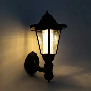 Solar Wall Lanterns, Outdoor Waterproof LED Solar Powered Wall Deck Post Landscape Lighting for Garden Fence Yard Patio Front Door solar street solar light patio  lights