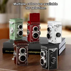 Portable Mini Digital Camera, Halloween Christmas Gift, Vintage Hand-Cranked Dual Lens, Optical Zoom, Auto Focus, Cmos Sensor, Handheld Vlogging Camera