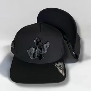 Jalisco  Hats Black SnapBack Adjustable Baseball Cap for Men - Classic Black Color with SnapBack Design and Logo Patch